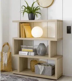 Regál Bocelli, výška 116 cm, dub sonoma%