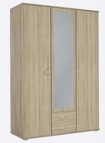 Šatníková skriňa 3-dverová Twin, dub sonoma