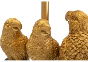 Čierna stolová lampa Mauro Ferretti Parrots