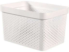 Curver Úložný box INFINITY 17l recyklovaný plast biely