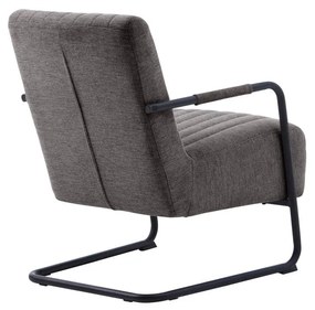 Tmavosivé kreslo Trout – Unique Furniture