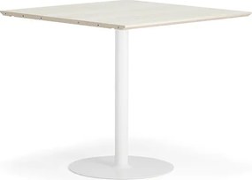 Barový stôl METRIC, rozširujúci diel, 1000x1000x900 mm, biela/jaseň