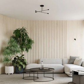 Sollux SL.1449 - Nástenná lampa NORAH 1xE27/15W/230V čierna