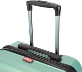 BONTOUR „Wave“ 3-dielna súprava kufrov s dvojitými kolieskami, s TSA zámkom, púdrovo zelená