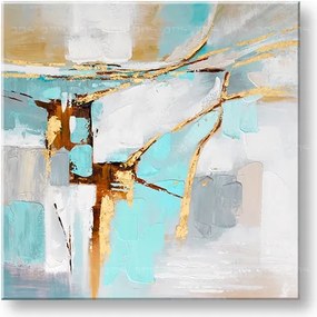 Maľovaný obraz na stenu ABSTRAKT  70x70 cm