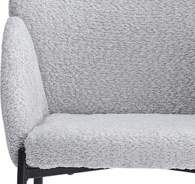 Jedálenská stolička Felicita, svetlo šedá štruktúrovaná látka