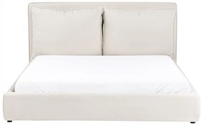 Beliani Vodná posteľ BAJONNA 160 x 200 cm Svetlobéžová manželská