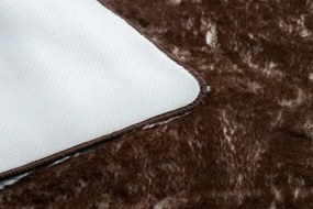 Koberec LAPIN Shaggy slonia kosť/čokoláda protišmykový