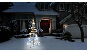 Twinkly TWP300SPP-BEU- LED RGBW Vonkajší vianočný stromček 300xLED 2m IP44 Wi-Fi