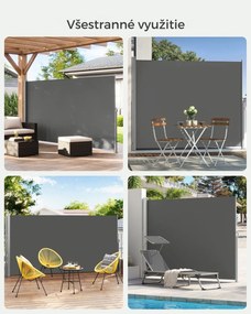 Bočná markíza HORIZON na terasu, 160x300cm, šedá SongmicsHome