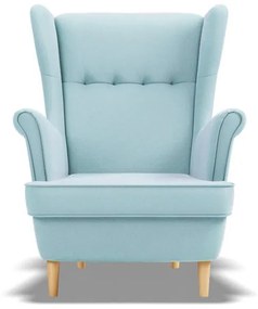 Moderné pohodlné kreslo v mentolovej farbe