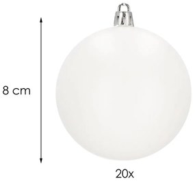 Vianočné gule 20 ks SPRINGOS CA0840