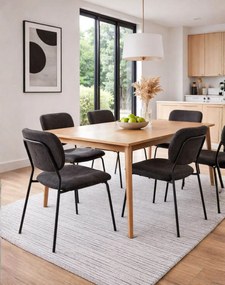 Jedálenská stolička Yogi, čierna