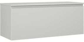 Mexen Orio, kúpeľňová skrinka 120 cm s hornou časťou, 1 zásuvka, sivá matná, 91A10-12047-1-BFC62