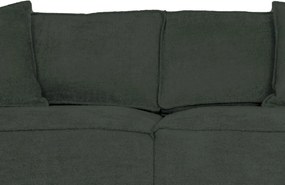 Pohovka John, tmavo zelená látka so štruktúrou