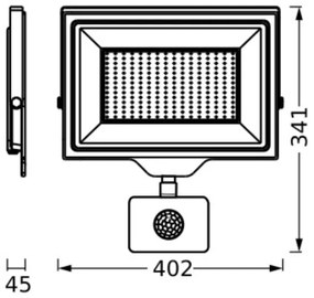 Ledvance - LED Vonkajší reflektor so senzorom FLOODLIGHT LED/200W/230V IP65