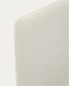 Sivá čalúnená dvojlôžková posteľ bez roštu 160x200 cm Valma – Kave Home