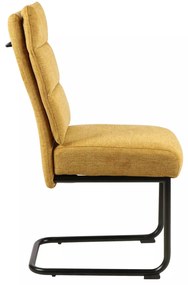 Čalouněná jídelní židle BERRY BREGO žlutá