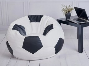 Detský sedací vak PUFA Football XXL 90 cm Farba: čierna-biela