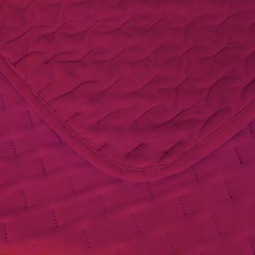 Zamatový prehoz na posteľ ASTRALIA, tmavoružový Rozmer: 170 x 210 cm