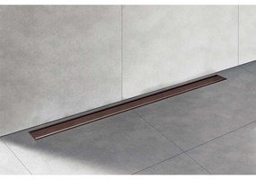 I-DRAIN Liquid sprchový rošt z nerezovej ocele, dĺžka 900 mm, čokoládová kartáčovaná PVD, EDRO.C.0900