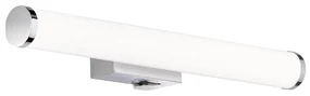 LED nástenné svietidlo v lesklej striebornej farbe (dĺžka 40 cm) Mattimo - Trio