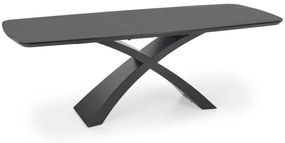 Rozkladací jedálenský stôl Silvestro sivý/čierny