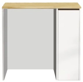 Skrinka na práčku s úložným priestorom 88,3x93,5 cm biela/orech