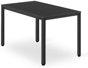Dekorstudio Jedálenský stôl TESSA 120cm x 60cm - čierny/čierne nohy