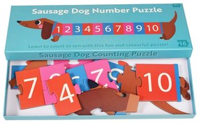 Puzzle (počet dielikov 16) Sausage Dog – Rex London