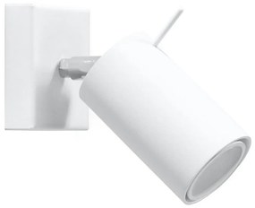 Sollux SL.0087 - Nástenné bodové svietidlo RING 1xGU10/10W/230V biela SLX0052