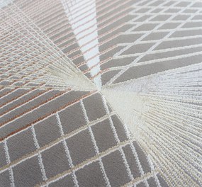 Koberec Allianz 6305 béžový s geometrickým vzorom – obdĺžnik Rozmer: 80x150 cm