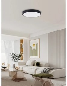Immax NEO 07202L-LED Stmievateľné stropné svietidlo RONDATE 53W/230V čierna Tuya+DO
