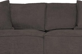 Pohovka John, hnedá látka so štruktúrou