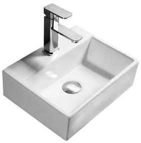 Keramické umývadlo na dosku MEXEN MINI 40x30 cm biele
