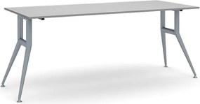 Rokovací kancelársky stôl WIDE, 180x80 cm, sivý