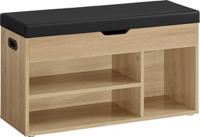 Dekorstudio Skrinka na topánky s podsedákom - dub sonoma - LHS030B11