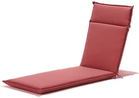 Sunfun Poduška na ležadlo, 189 × 57 cm, polyester, červená