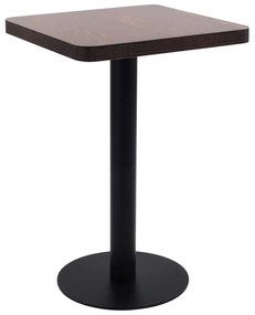 Bistro stolík tmavohnedý 50x50 cm MDF 286428