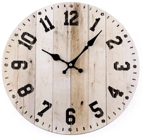 Nástenné hodiny Woody, 34 cm