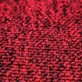 Spoltex, Metrážny koberec Balance 35 červený, na mieru, šíře 4m, červená, filc, chodba / predsieň