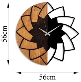Nástenné hodiny pr. 56 cm 1xAA drevo/kov