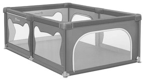 Lionelo - Hracia ohrádka WILLOW šedá