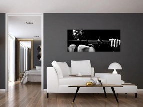 Obraz - Žena s mečom (120x50 cm)