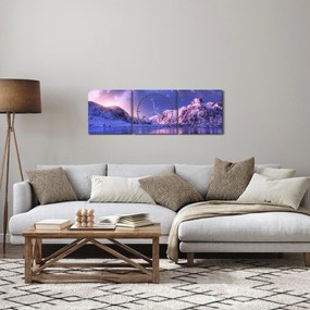 Obraz - Arktická krajina (s hodinami) (90x30 cm)