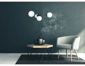 Luster na lanku KALIOPE 4xE14/50W/230V čierna/biela