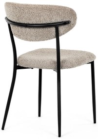 Autronic - Židle jídelní, lanýžová látka, černé kovové nohy. - CT-W1021 LAN2 AKCE