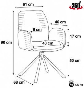 Sada jedálenských stoličiek DCH-D1330 BK2, 2 ks