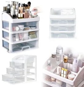 Organizer na kozmetiku 26,5 x 17 x 23,5 cm - biely