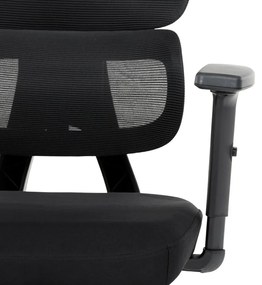 Kancelárska ergonomická stolička MARIA — látka, čierna